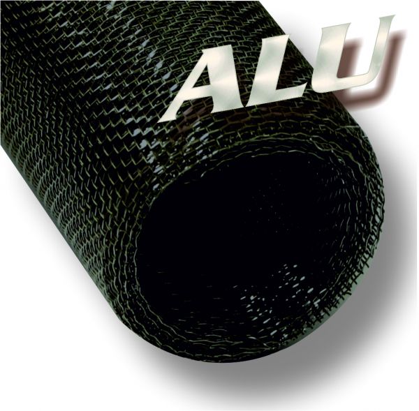 Aluminium Gewebe schwarz 1,00 m x 2,50 m